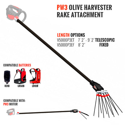 INFACO PW3 Olive harvester rake attachment